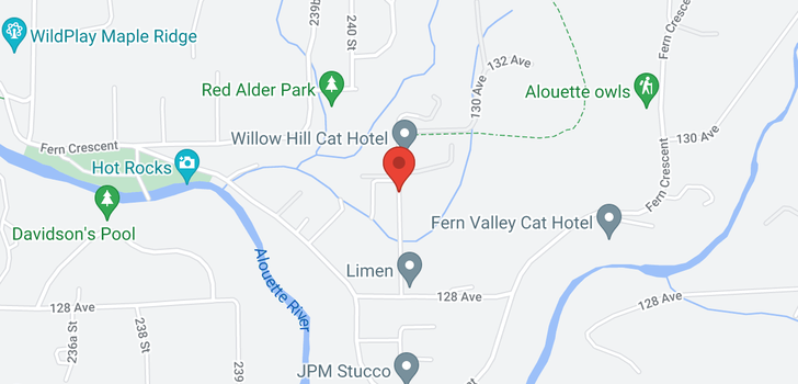 map of 12954 MILL STREET